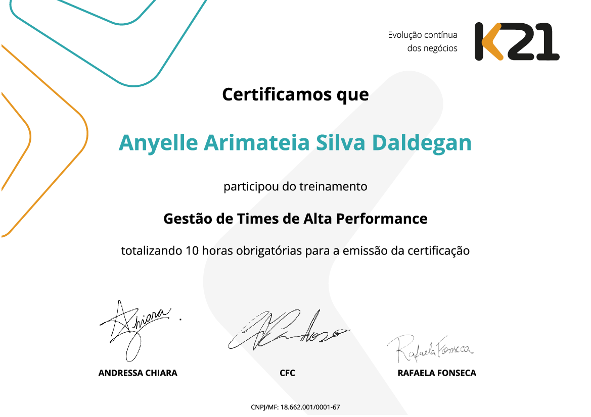 Certificado K21